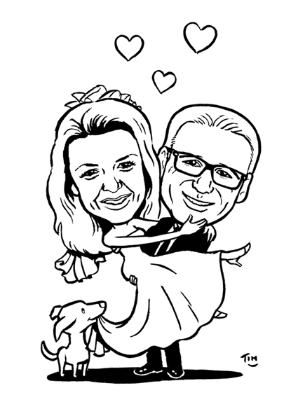 Karikatur zeichnen lassen als Hochzeitsgeschenk
